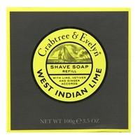 Crabtree &amp; Evelyn West Indian Lime Shave Soap Refill 100g