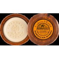 crabtree evelyn moroccan myrrh shave soap in wooden bowl 100g
