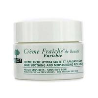 Creme Fraiche De Beaute Enrichie 24HR Soothing And Moisturizing Rich Cream (Dry to Very Dry Sensitive Skin) 50ml/1.7oz