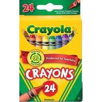 Crayola 24 Crayons Assorted Colours