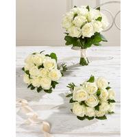 creamy white luxury rose wedding flowers collection 1