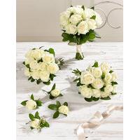 Creamy-white Luxury Rose Wedding Flowers - Collection 2