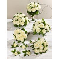 creamy white luxury rose wedding flowers collection 3