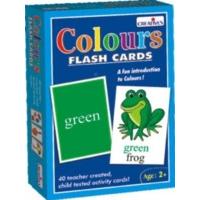 creative pre school colours flash cards educational activity