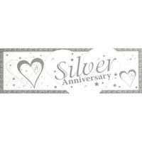 Creative Party Anniversary Giant Banner - Silver