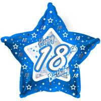 creative party 18 inch blue star balloon age 18
