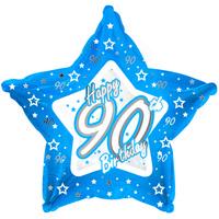 creative party 18 inch blue star balloon age 90