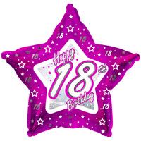 creative party 18 inch pink star balloon age 18