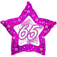 creative party 18 inch pink star balloon age 65