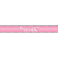 Creative Party Perfectly Pink Sash - 60th