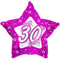 creative party 18 inch pink star balloon age 30