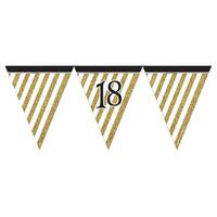 creative party black and gold paper flag bunting 18