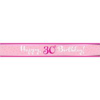 creative party perfectly pink foil banner 30th birthday