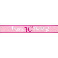 Creative Party Perfectly Pink Foil Banner - 70th Birthday