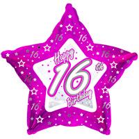 creative party 18 inch pink star balloon age 16