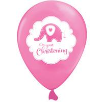 Creative Party 12 Inch Latex Balloon - Christening Pink