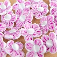 Create and Craft Satin Bow Button - 20 Pieces 375982