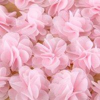 create and craft pink chiffon bow 20 pieces 375965