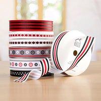 create and craft luxury collection horizontal spots and stripes ribbon ...