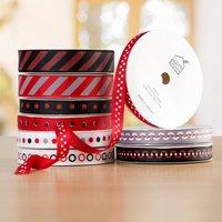 create and craft luxury collection diagonal spots and stripes ribbon s ...