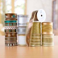 Create and Craft Ribbon Collection - Chocolate Box, Golden Jewel and Luxury White Christmas 390705