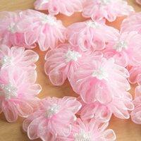 Create and Craft Pink Organza Flowers - 20 Pieces 376099