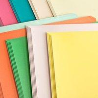 Create and Craft Pack of 50 A4 Pearlescent Card 25 Bright 25 Pastel 250GSM 298672