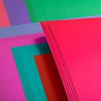 Create and Craft Pack of 50 A4 Mirror Board - Brights 250 GSM 298663