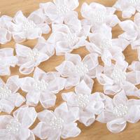 create and craft white organza bow 20 pieces 376113