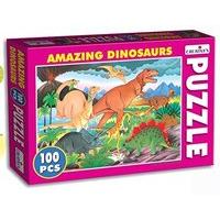 creative puzzles amazing dinosaurs 100 pcs puzzle