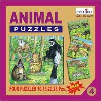 creative puzzles animalpuzzle no 4 10 to 25 pieces