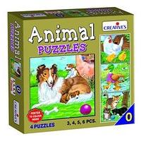 creative puzzles animalpuzzle no 0 3 to 6 pieces