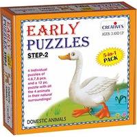 creative early puzzles stepii domestic animals