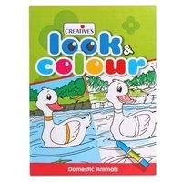 Creative Books - Look Ncolour -domestic Animals