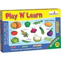 creative educational playn learn wooden vegetables