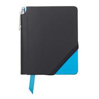 cross small black bright blue jotzone journal