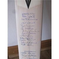 Cricket Bat Signed Mike Gatting Middlesex Leicestershire