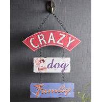 Crazy Dog Family Sign