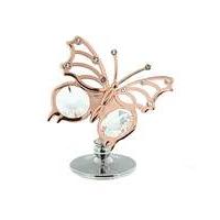 Crystocraft Metal Rose Colour Butterfly