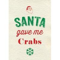 crabs funny christmas card bc1450