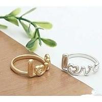 Creative Fashion Ring LOVE Lette...