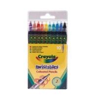 crayola twistable coloured pencils 10 pack