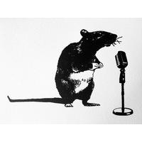 Crooner Rat By Blek Le Rat