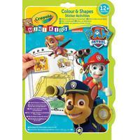 Crayola Paw Patrol Colour and Shapes Sticker Activity Book