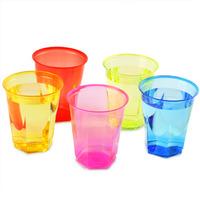 crystal rainbow disposable party cups 88oz 250ml pack of 50