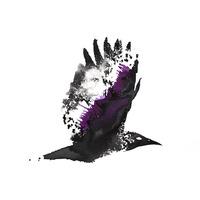 Crow - Purple By Rob Wass