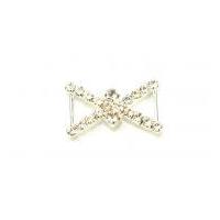 criss cross diamante accessories 28mm silver