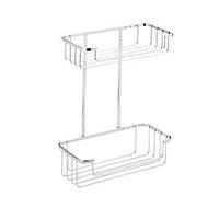 croydex rust free two tier cosmetic basket