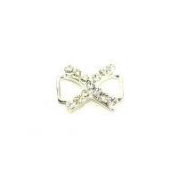 Criss Cross Diamante Accessories 17mm Silver