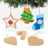 Craft Christmas Decorations (Pack of 12)